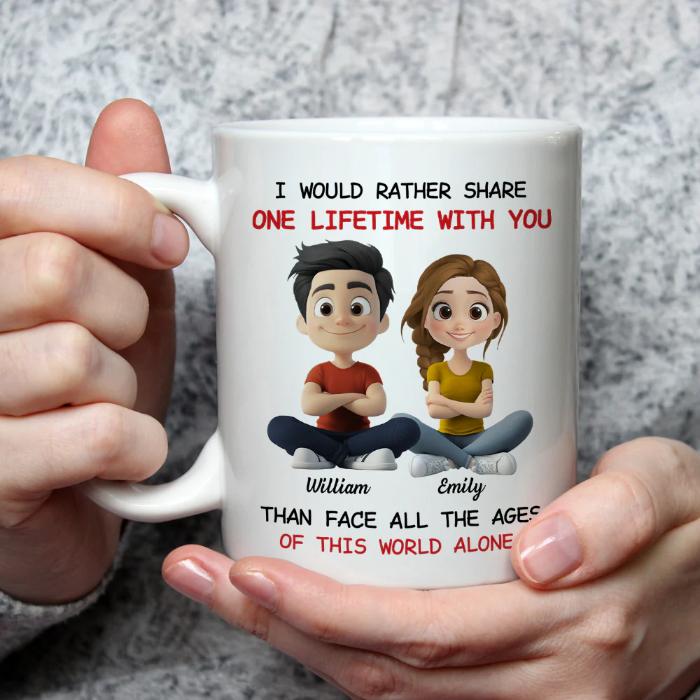 One Lifetime With You - Personalized Custom Coffee Mug - Image 3
