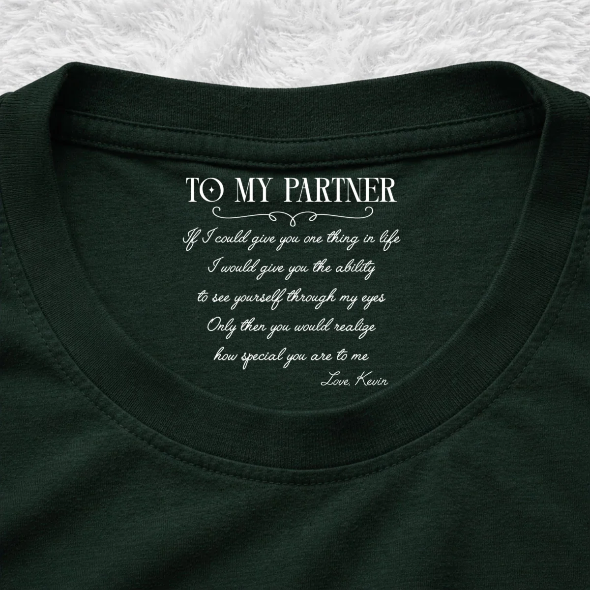 One Thing In Life - Personalized Custom Inside Neck Print T-Shirt - Image 10