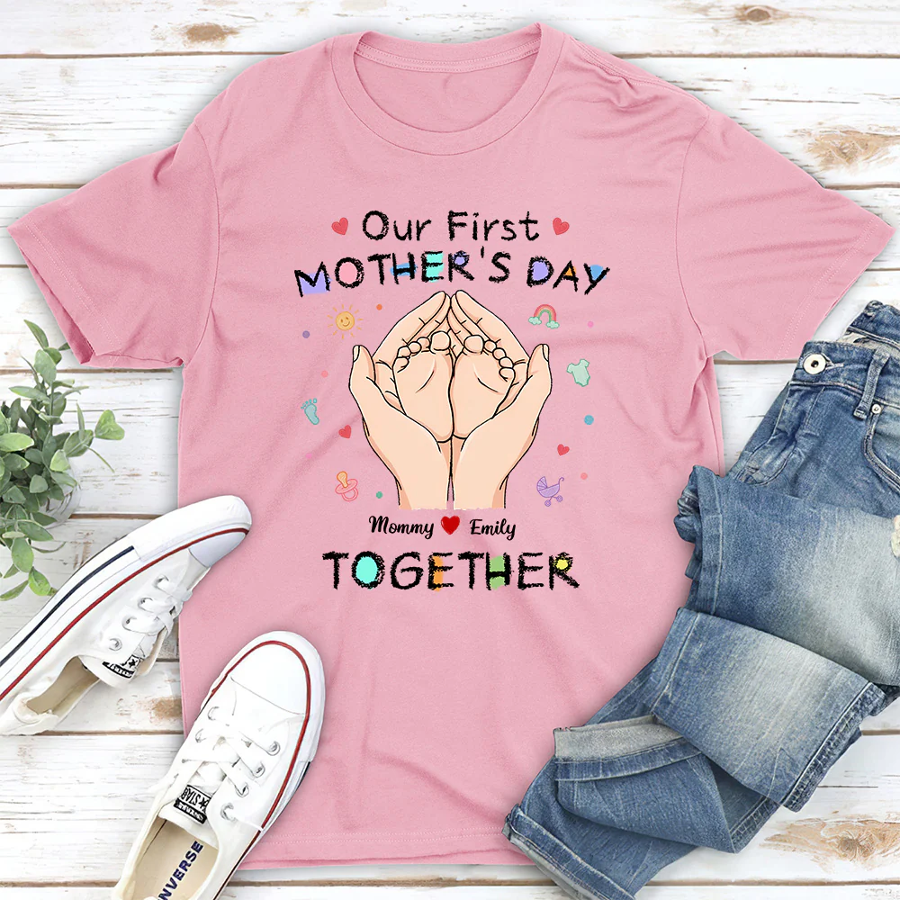Our 1st Mothers Day - Personalized Custom Shirt - Image 2