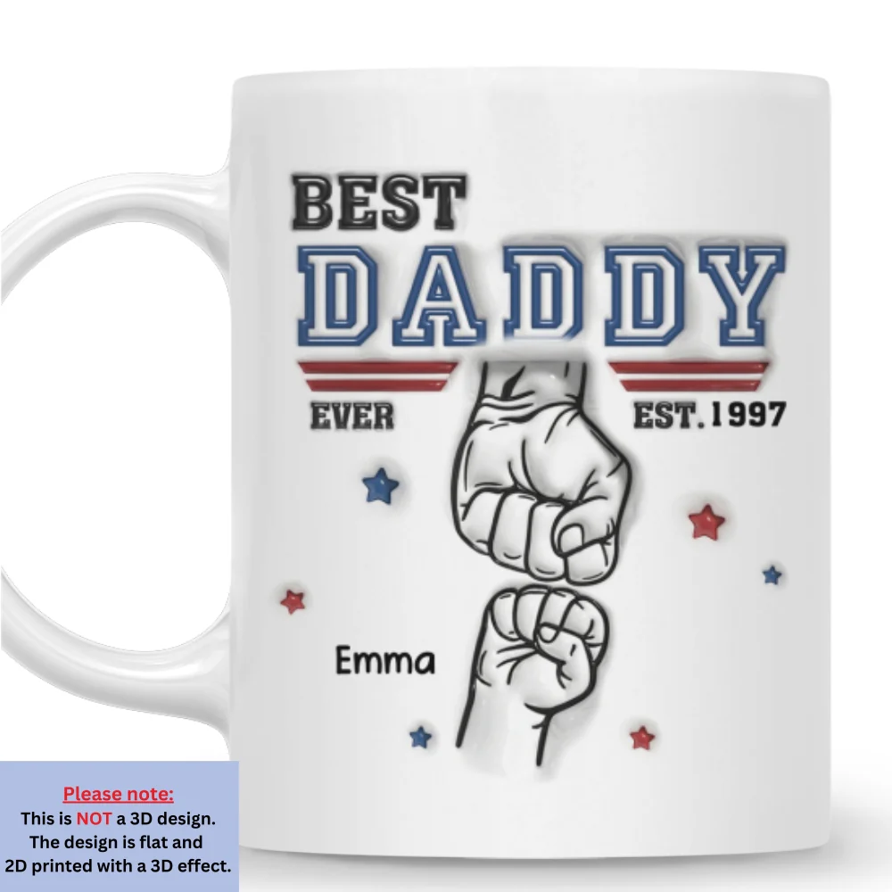 Our Dad - Personalized Custom 3D Inflated Effect Mug - Image 7