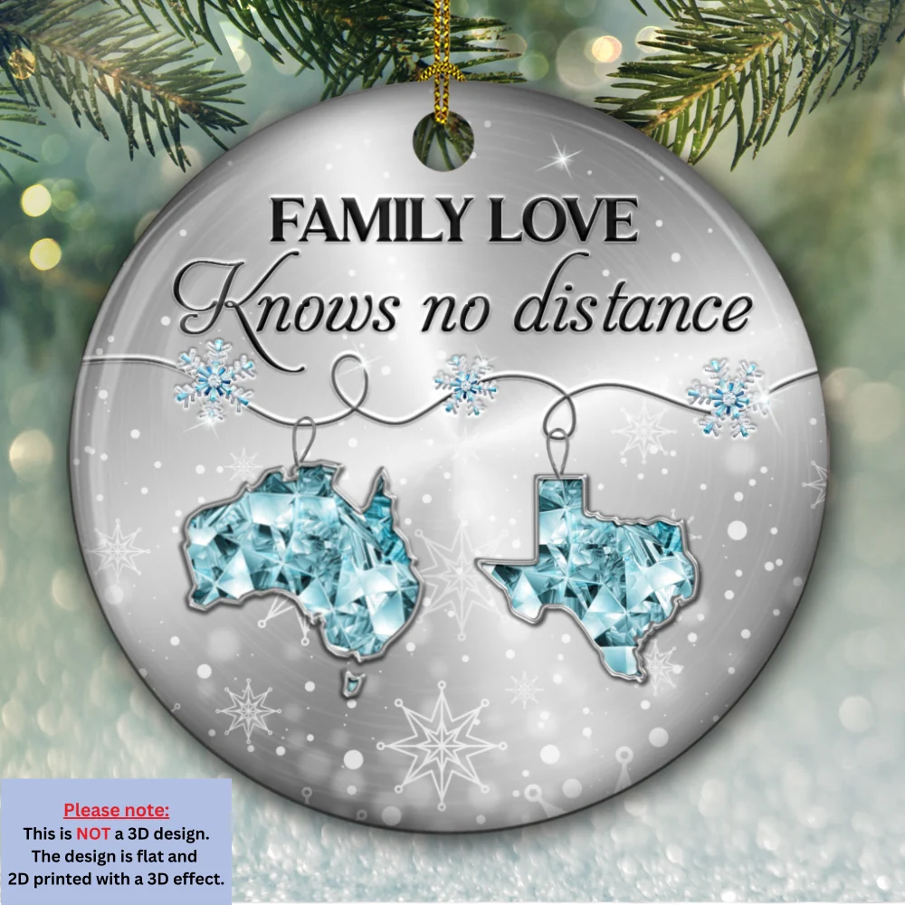 Our Family 2025 - Personalized Custom 3D Inflated Effect Ceramic Ornament - Image 7