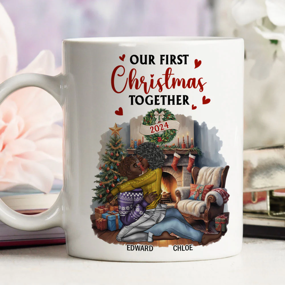 Our First Christmas Together Baby - Personalized Custom Coffee Mug - Image 2