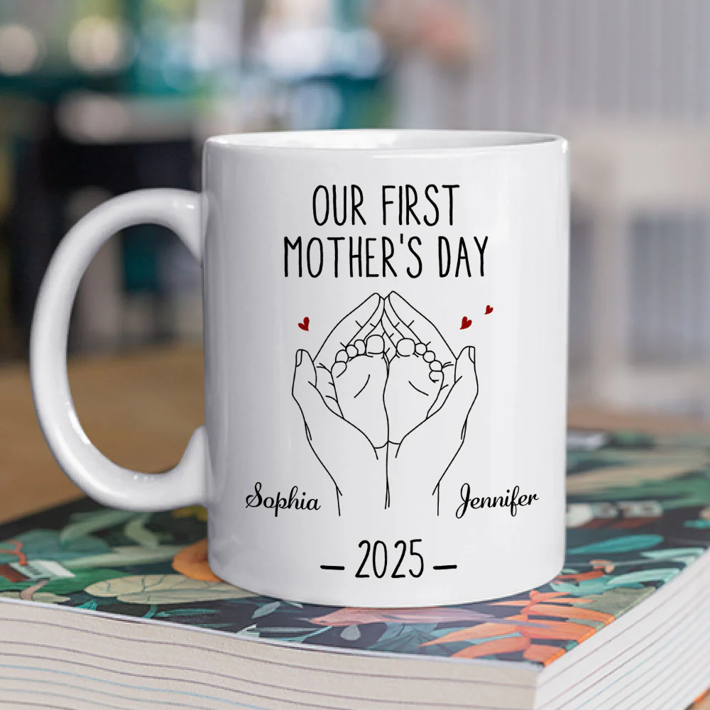 Our First Mother Day - Personalized Custom Coffee Mug - Image 2
