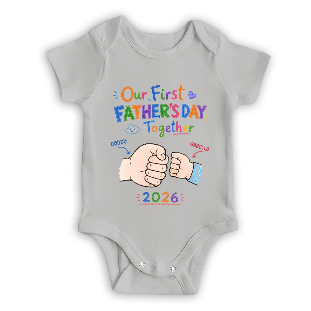 Our First Year - Personalized Custom Baby Onesie - Image 9
