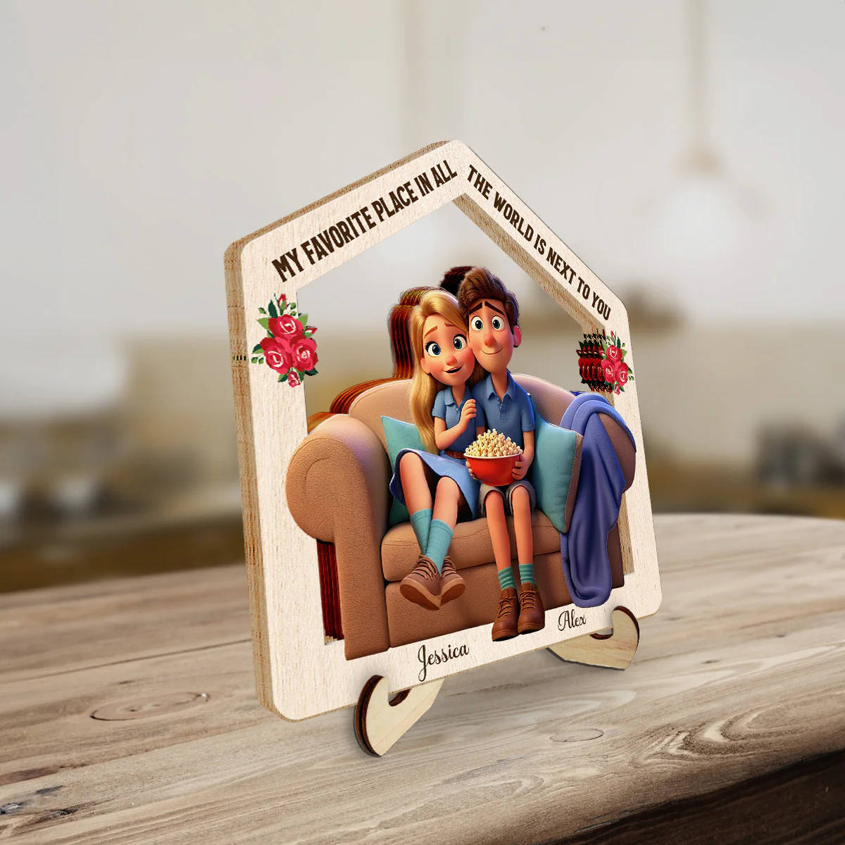 Our Home - Personalized Custom Wooden Plaque - Image 4