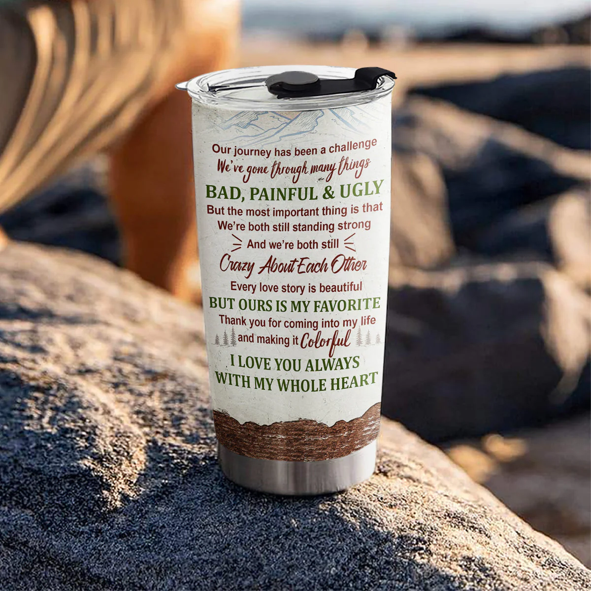 Our Journey Has Been A Challenge We Have Gone Through Many Things - Personalized Custom Tumbler - Image 3