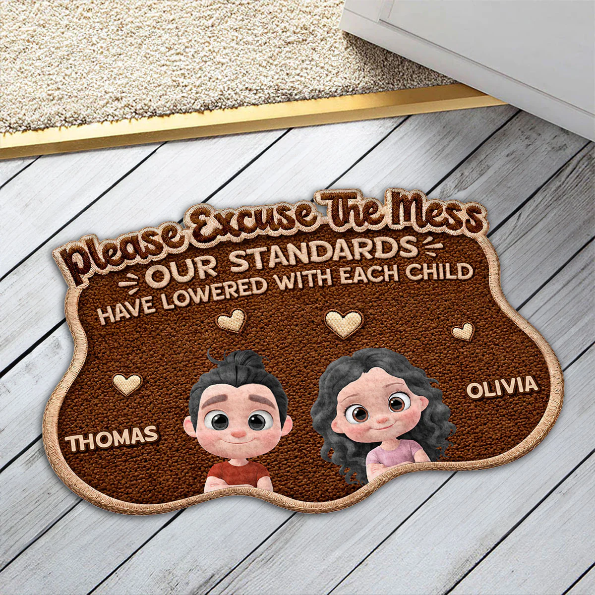 Our Kids - Personalized Custom Doormat - Image 4