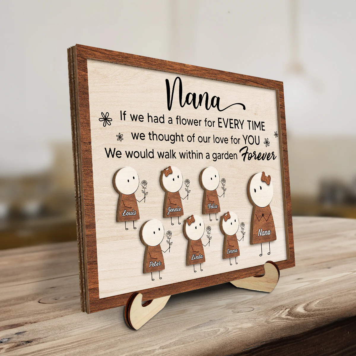 Our Love For You - Personalized Custom Wooden Plaque - Image 2