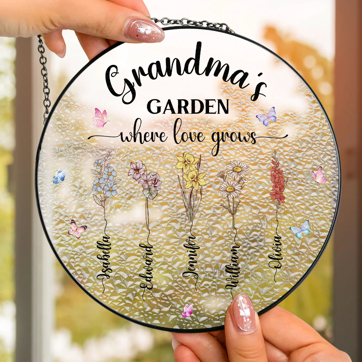 Our Love Grows Here - Window Hanging Suncatcher - Image 4
