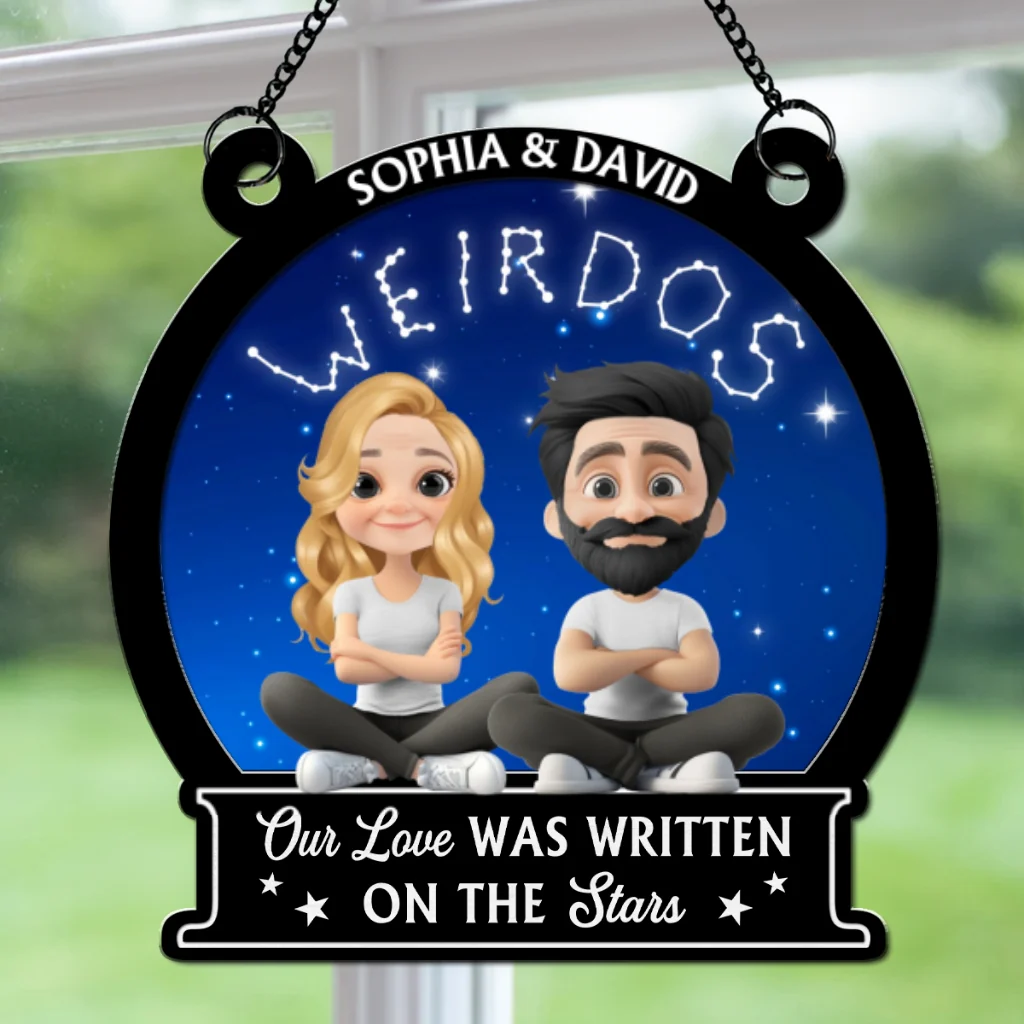 Our Love Is Written On Star - Personalized Custom Suncatcher - Image 6