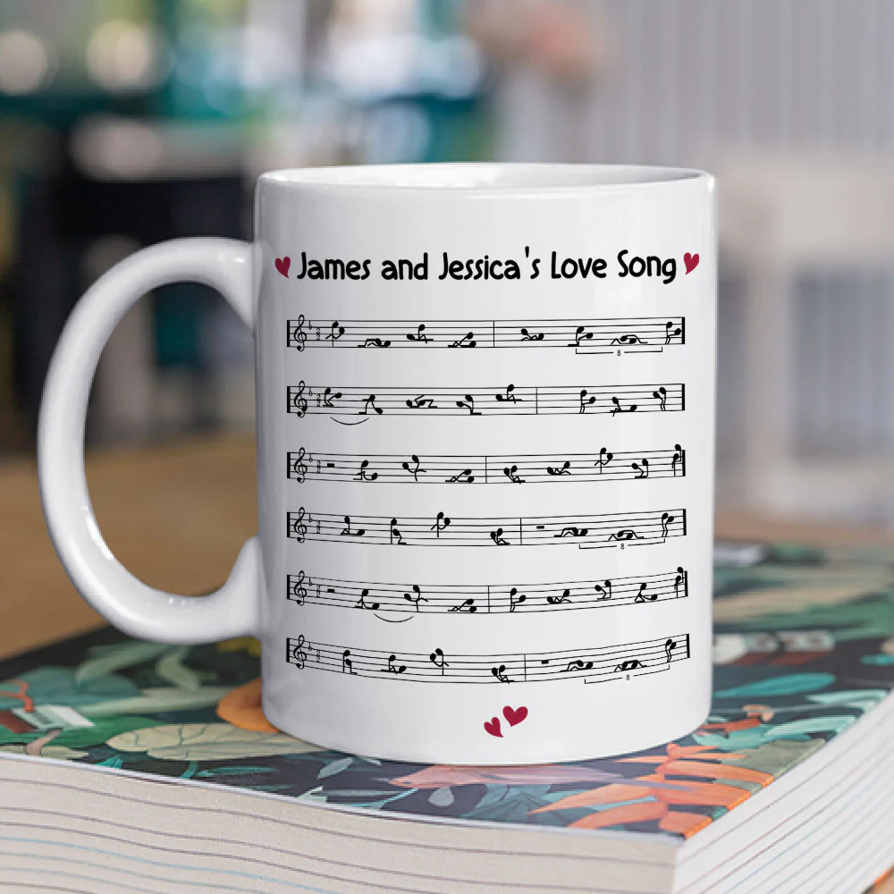Our Love Song - Personalized Custom Coffee Mug - Image 2