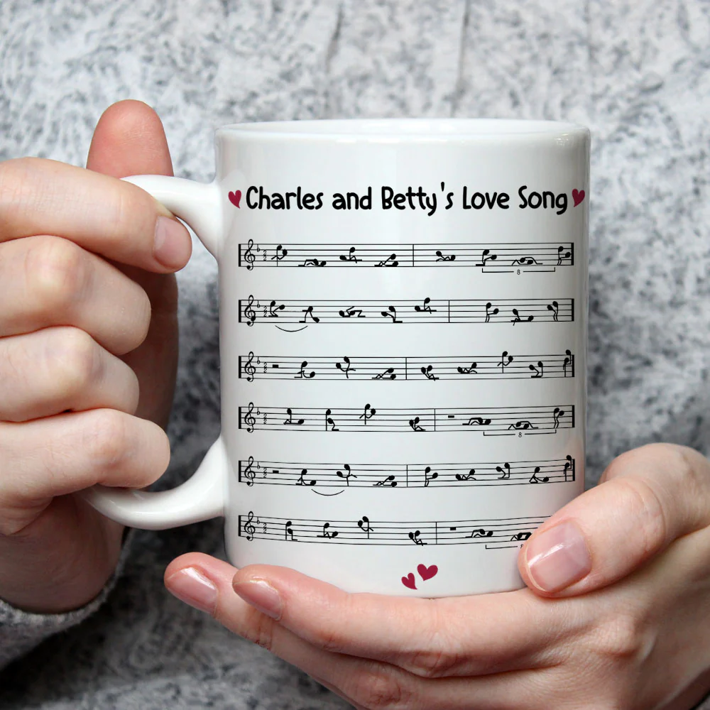 Our Love Song - Personalized Custom Coffee Mug - Image 3