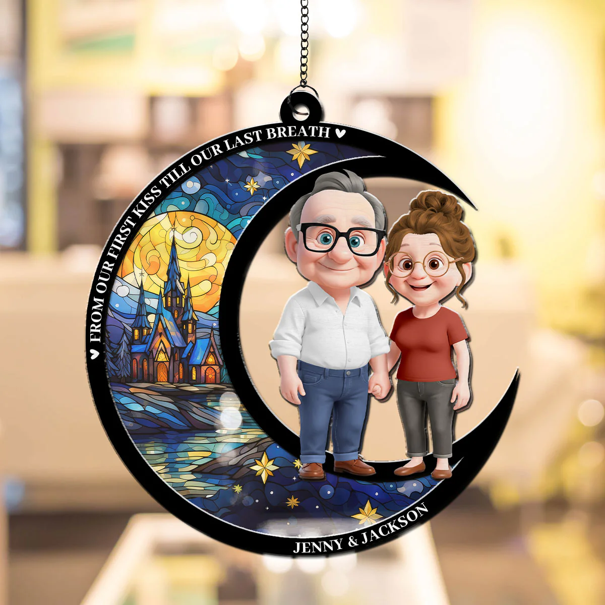 Our Love Through The Years - Personalized Custom Suncatcher - Image 4