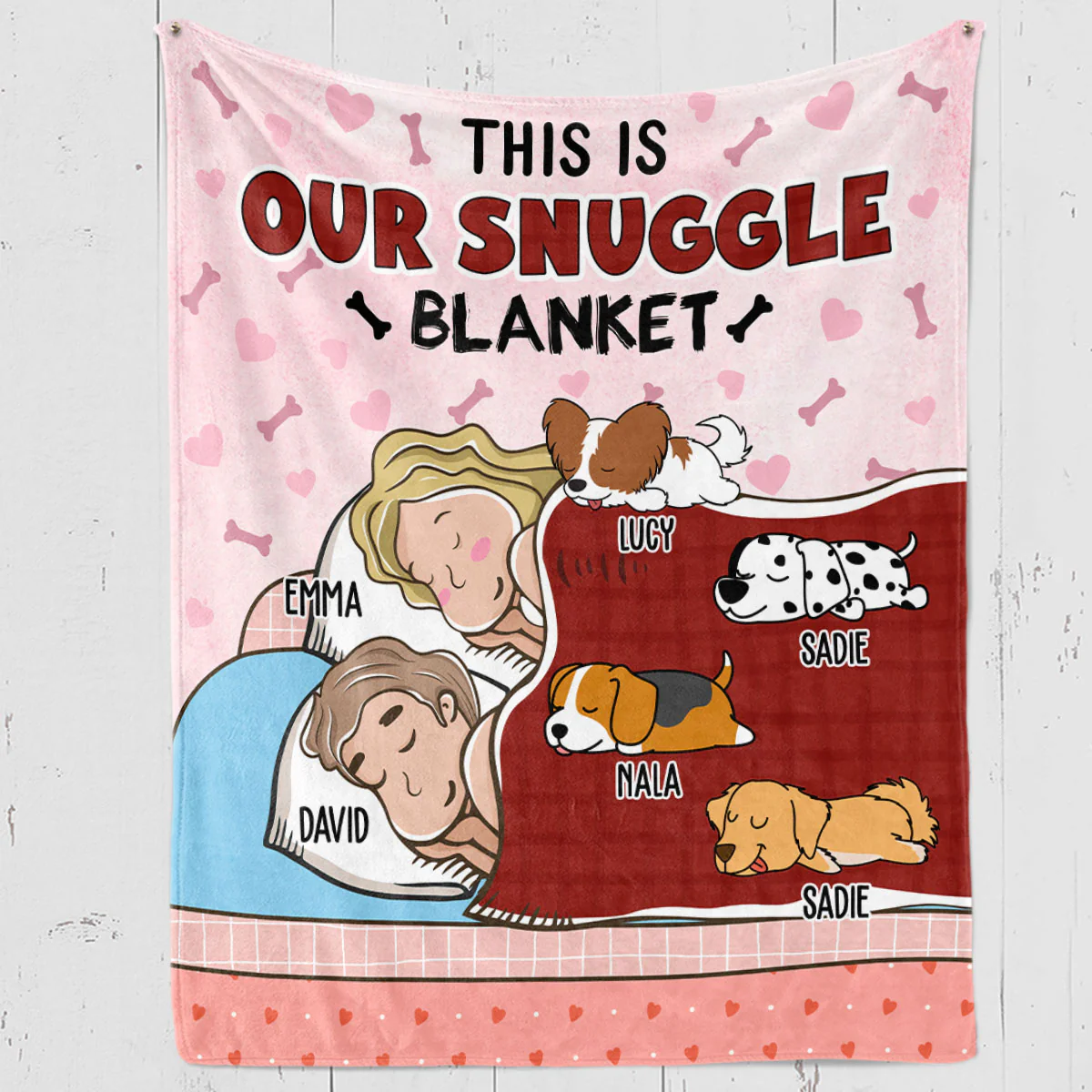 Our Lovely Blanket - Personalized Custom Fleece Blanket - Image 4