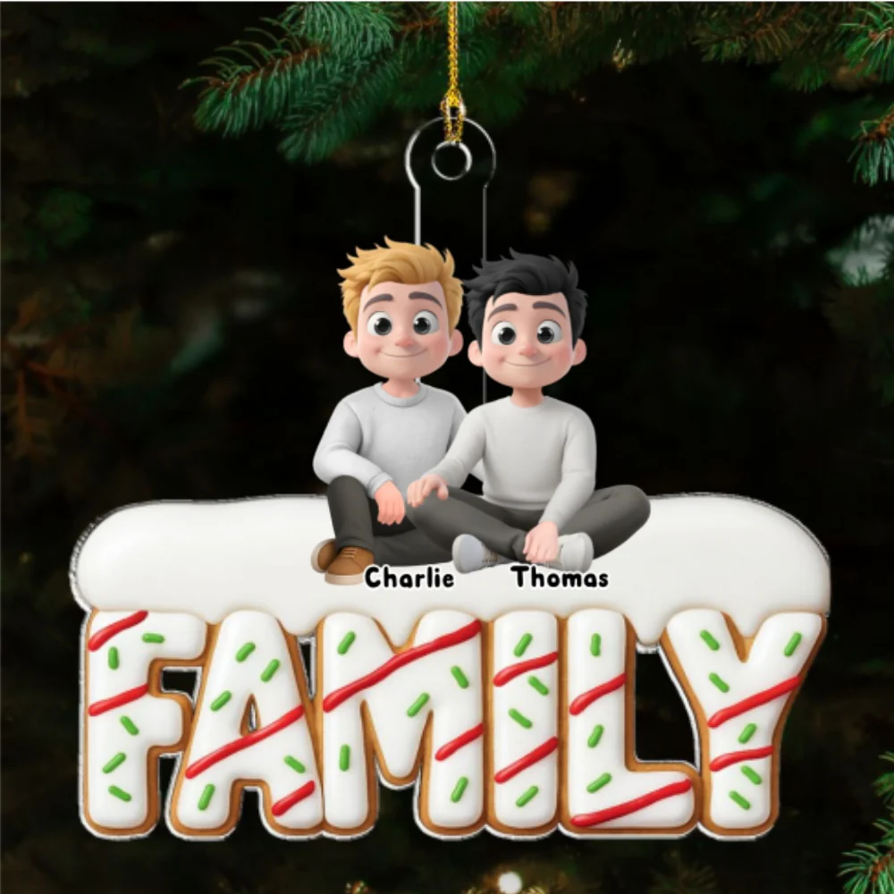 Our Sweetest Christmas - Personalized Custom Acrylic Ornament - Image 8