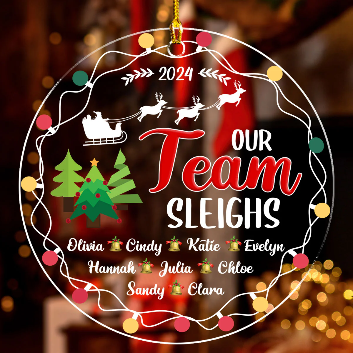 Our Team - Personalized Custom Acrylic Ornament - Image 2