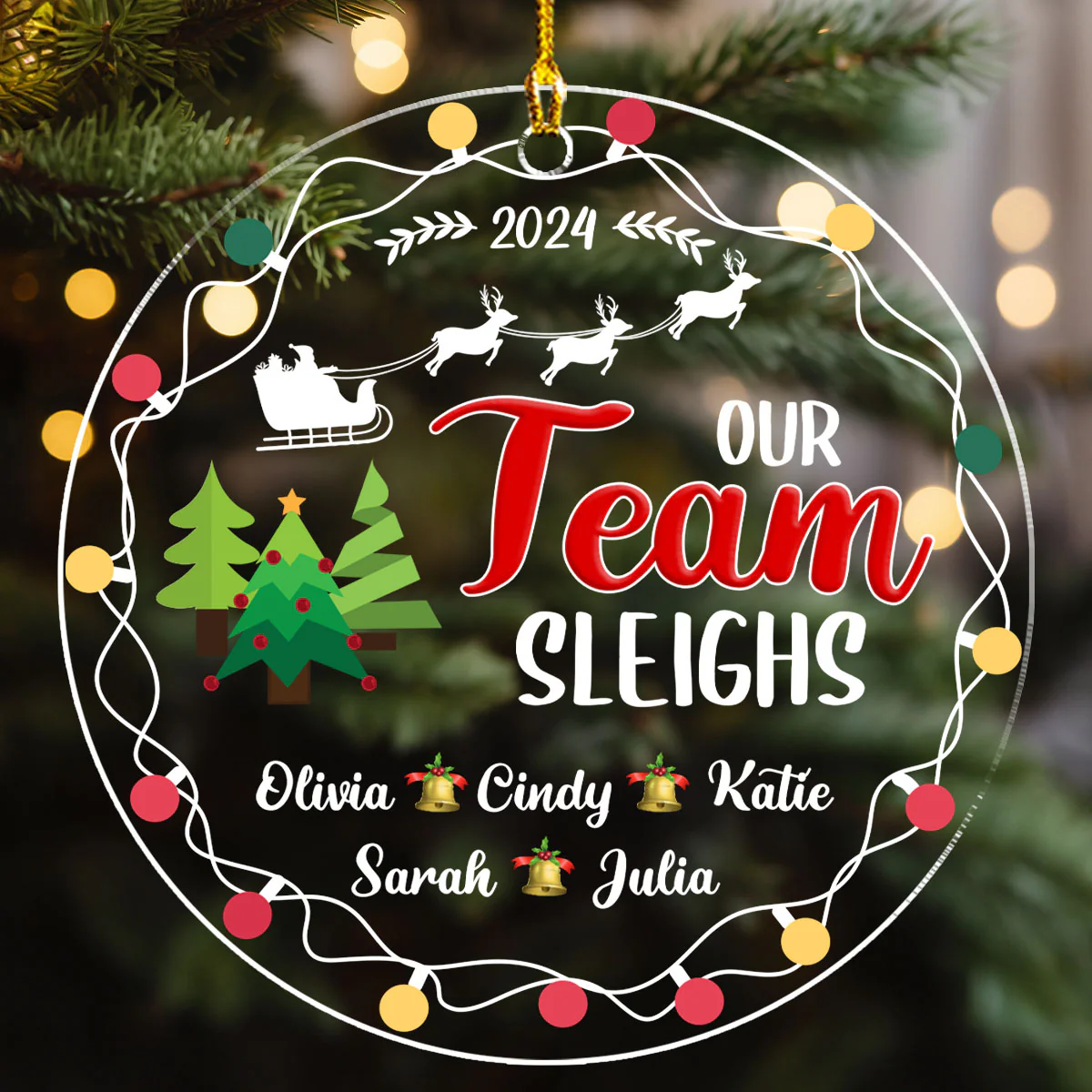 Our Team - Personalized Custom Acrylic Ornament - Image 3