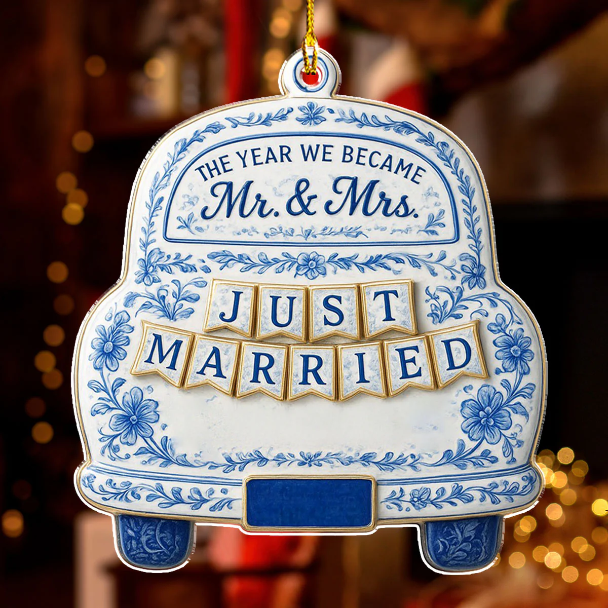 Our Wedding - Personalized Custom Acrylic Ornament - Image 4