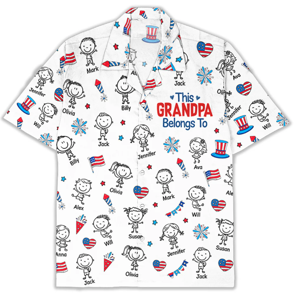 Papa American - Personalized Custom Hawaiian Shirt