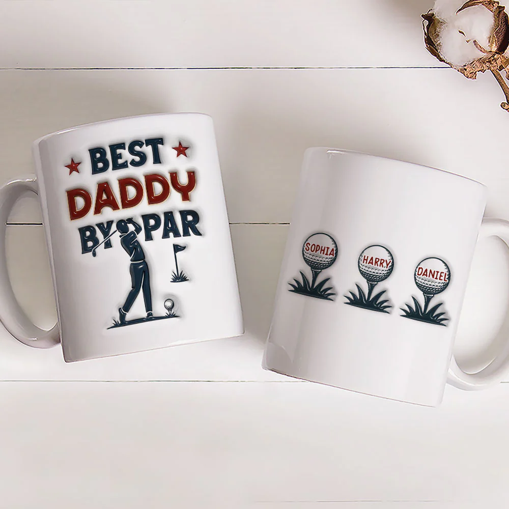 Par Fect Daddy - Personalized Custom 3D Inflated Effect Coffee Mug - Image 3