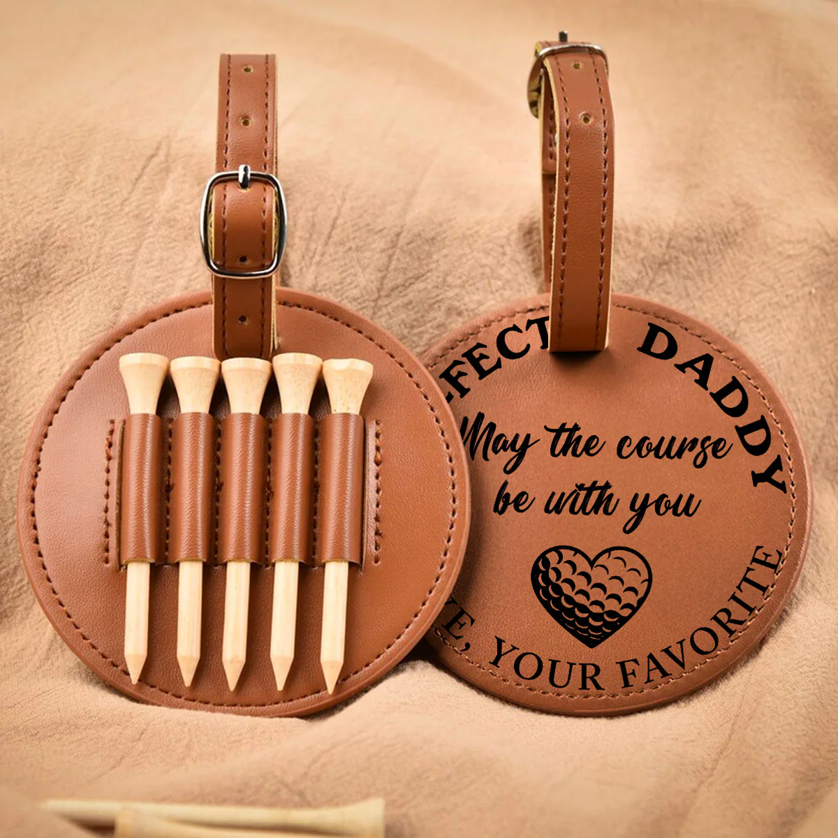 Par Fect Daddy - Personalized Custom Golf Tee Bag - Image 2