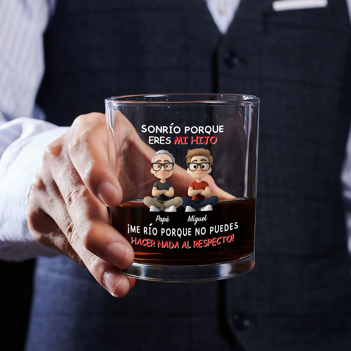 Para mi hijo – Vaso de whisky personalizado - Image 5