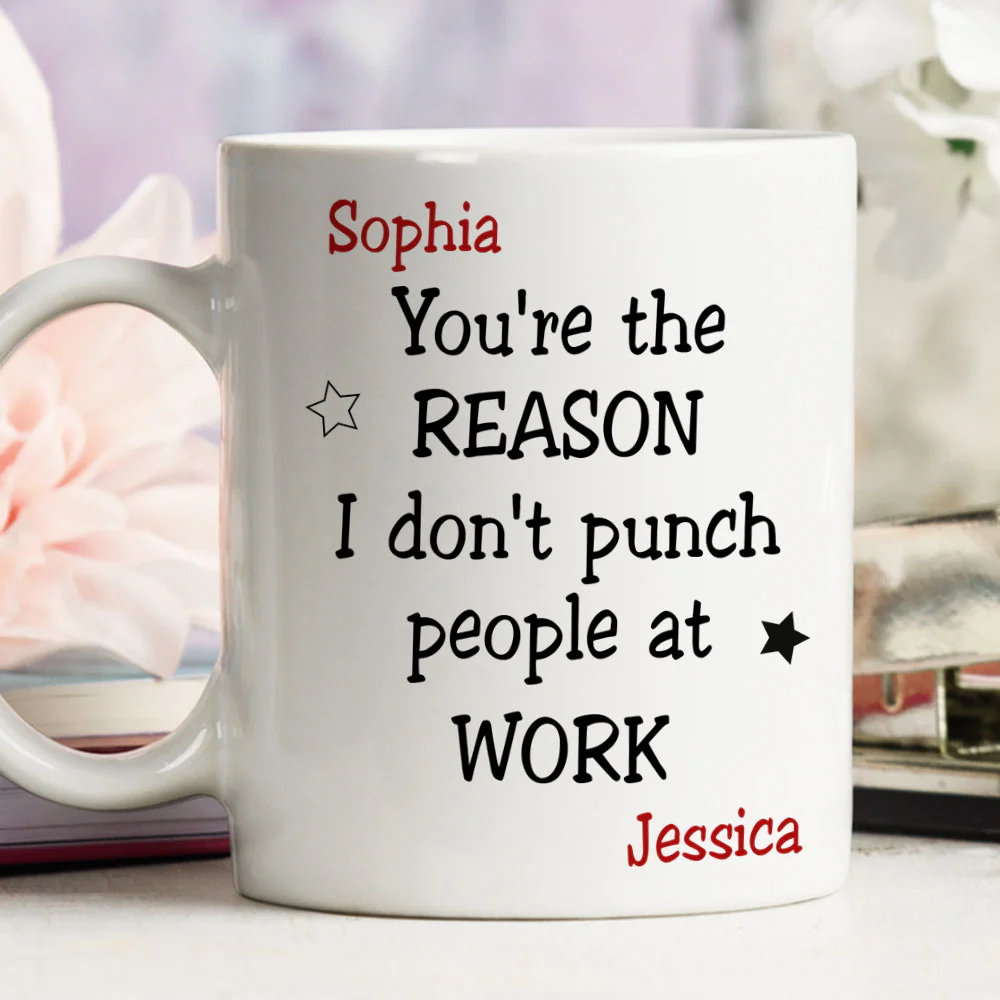 Partner In Office Crimes - Personalized Custom Coffee Mug - Image 4