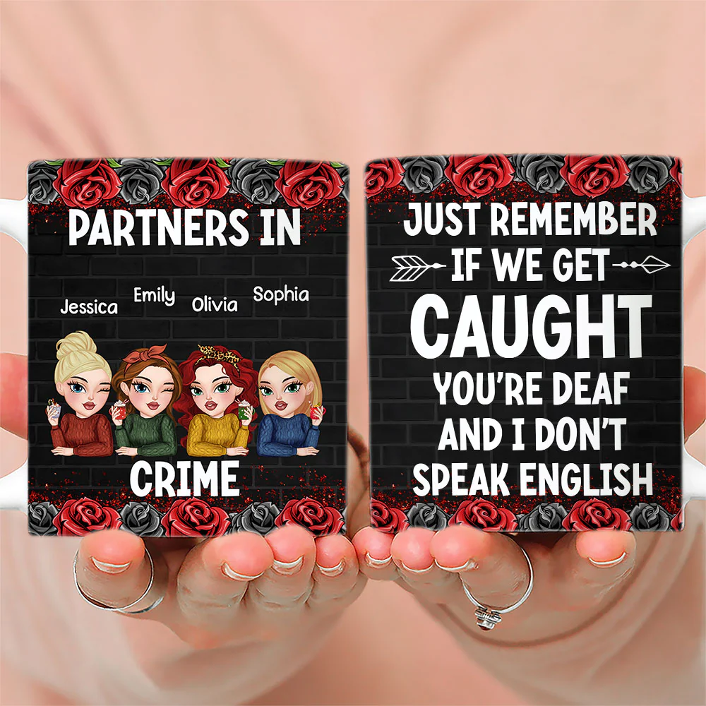 Partners In Crime - Personalized Custom Coffee Mug - Image 2
