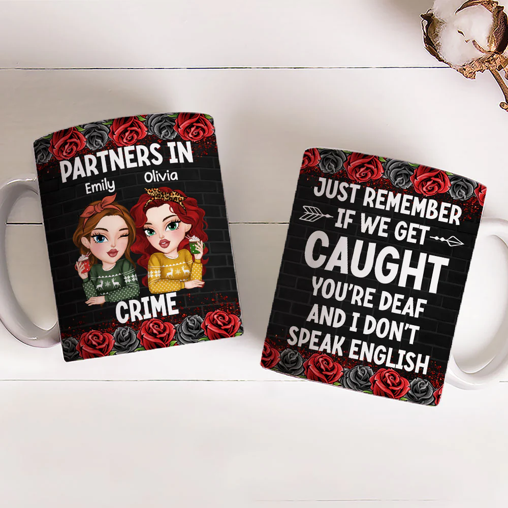 Partners In Crime - Personalized Custom Coffee Mug - Image 3