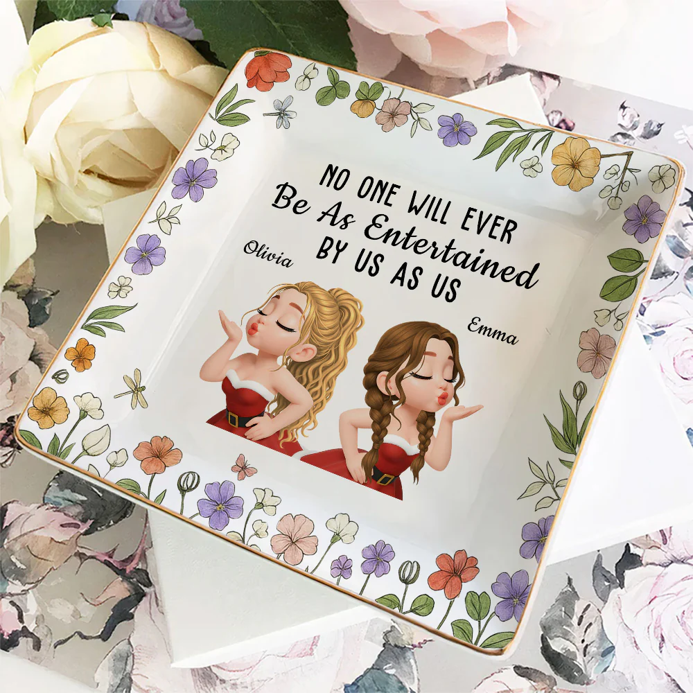 Partners In Fun - Personalized Custom Jewelry Dish - Image 3