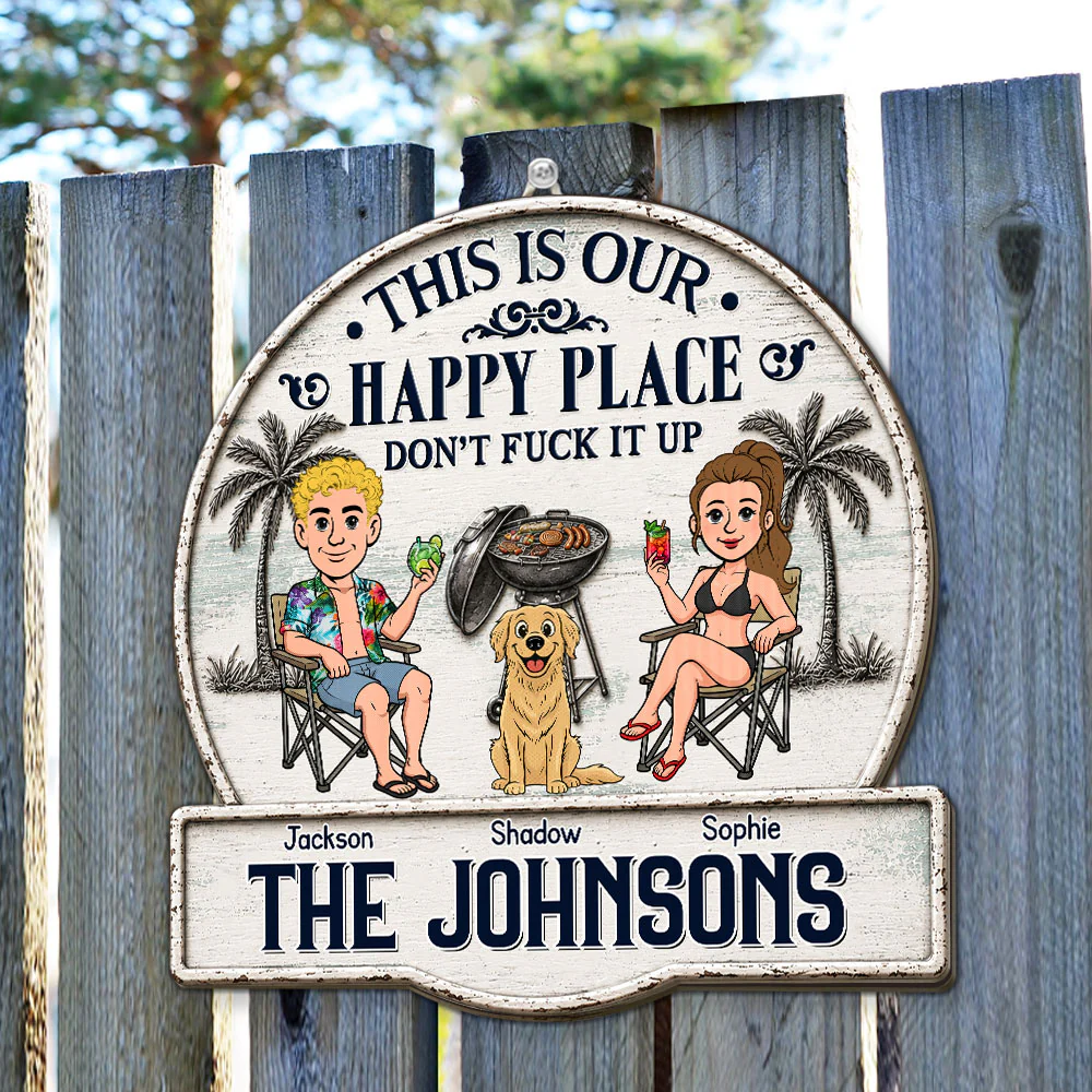 Patio Time Beats Everything - Personalized Custom Wood Sign - Image 5