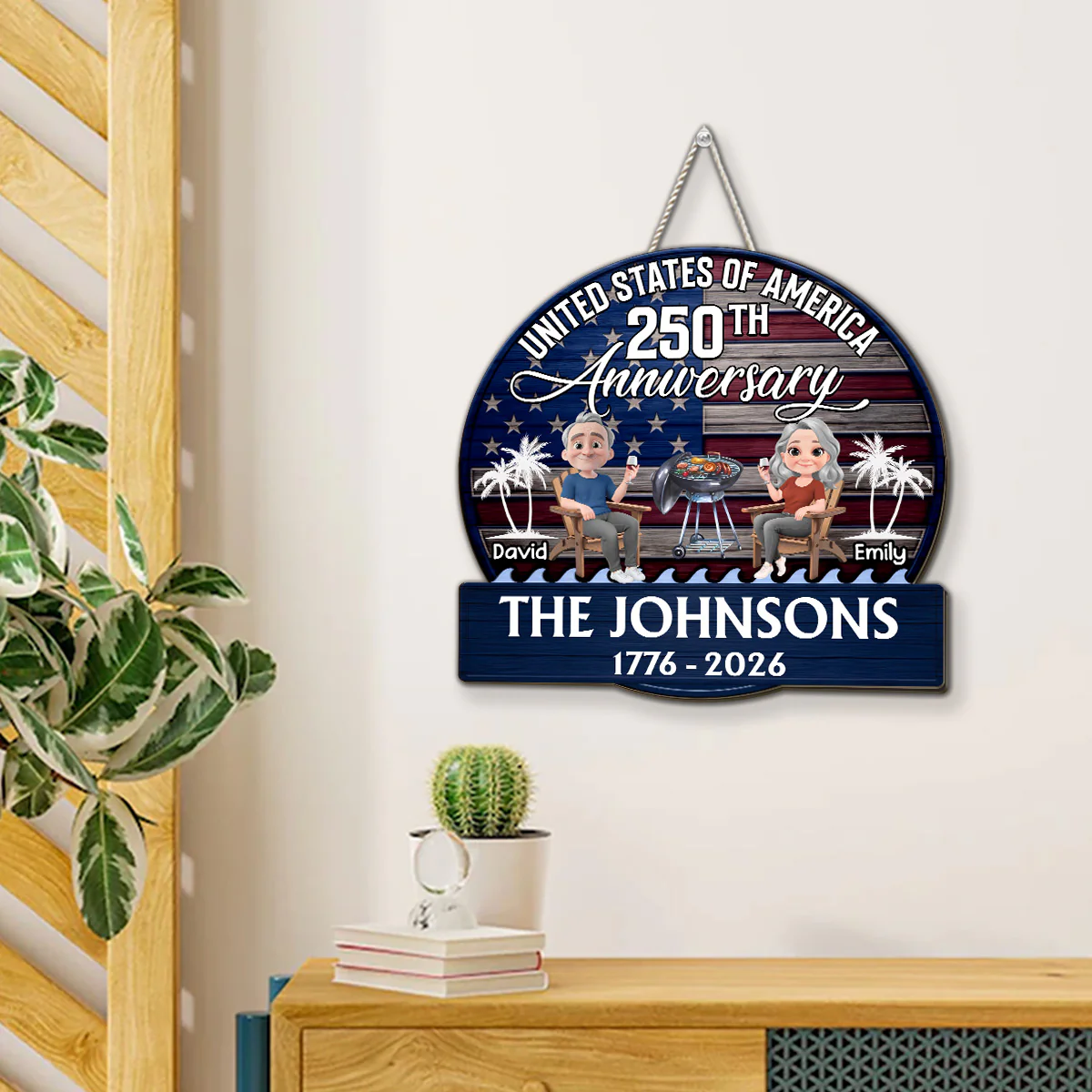 Patriotic Patio Vibes - Personalized Custom Wood Sign - Image 4