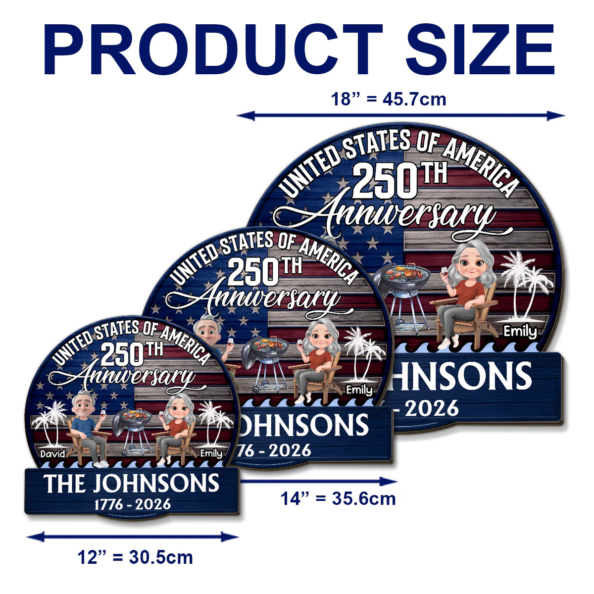 Patriotic Patio Vibes - Personalized Custom Wood Sign - Image 6