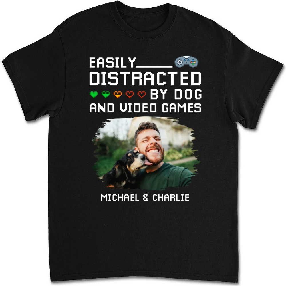 Pause Game Pet Dog Photo - Personalized Custom Shirt - Image 6