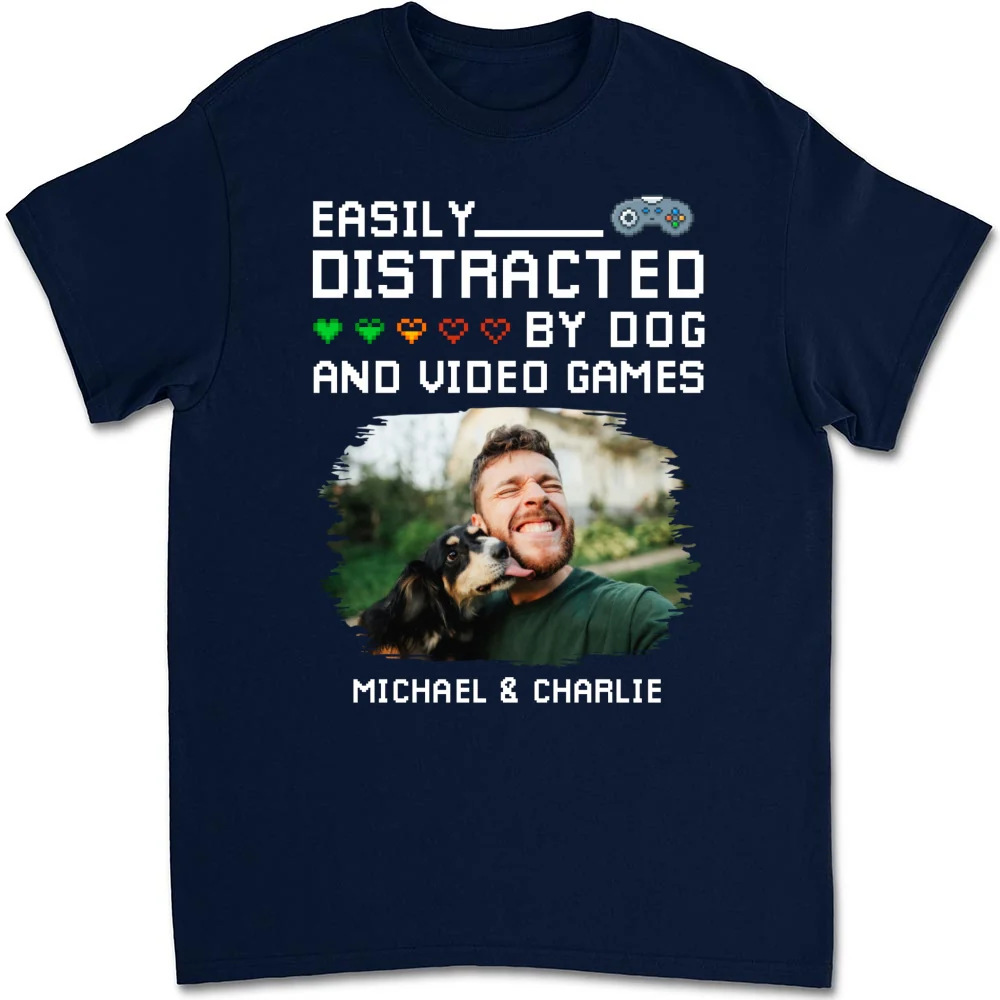 Pause Game Pet Dog Photo - Personalized Custom Shirt - Image 9