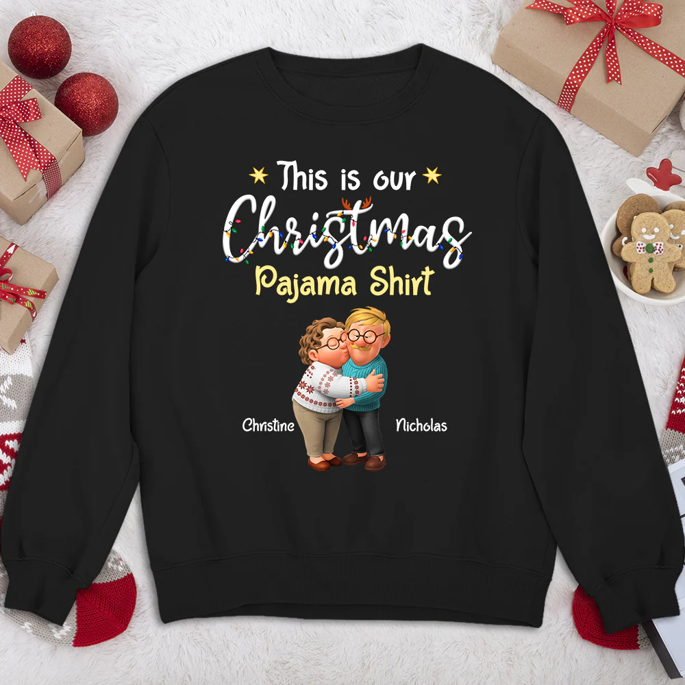 Pawjama Shirt Ver Couple Cartoon - Personalized Custom Shirt - Image 4