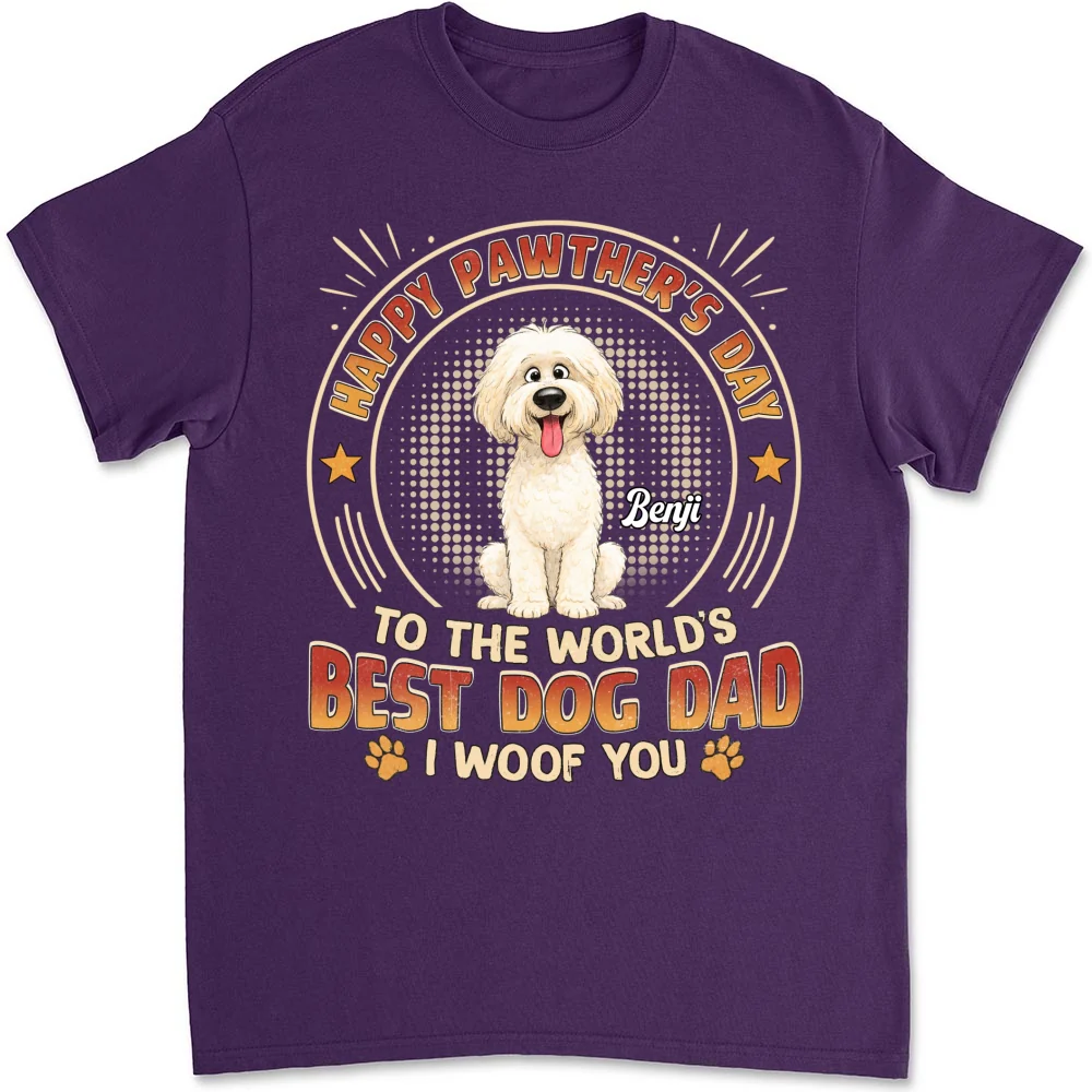 Pawther Day With Dog Dad - Personalized Custom Shirt - Image 10