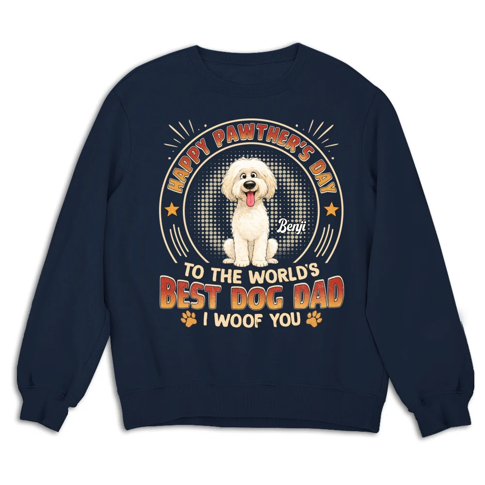 Pawther Day With Dog Dad - Personalized Custom Shirt - Image 13