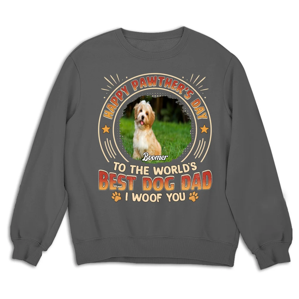 Pawther Day With Dog Dad Photo - Personalized Custom Shirt - Image 13