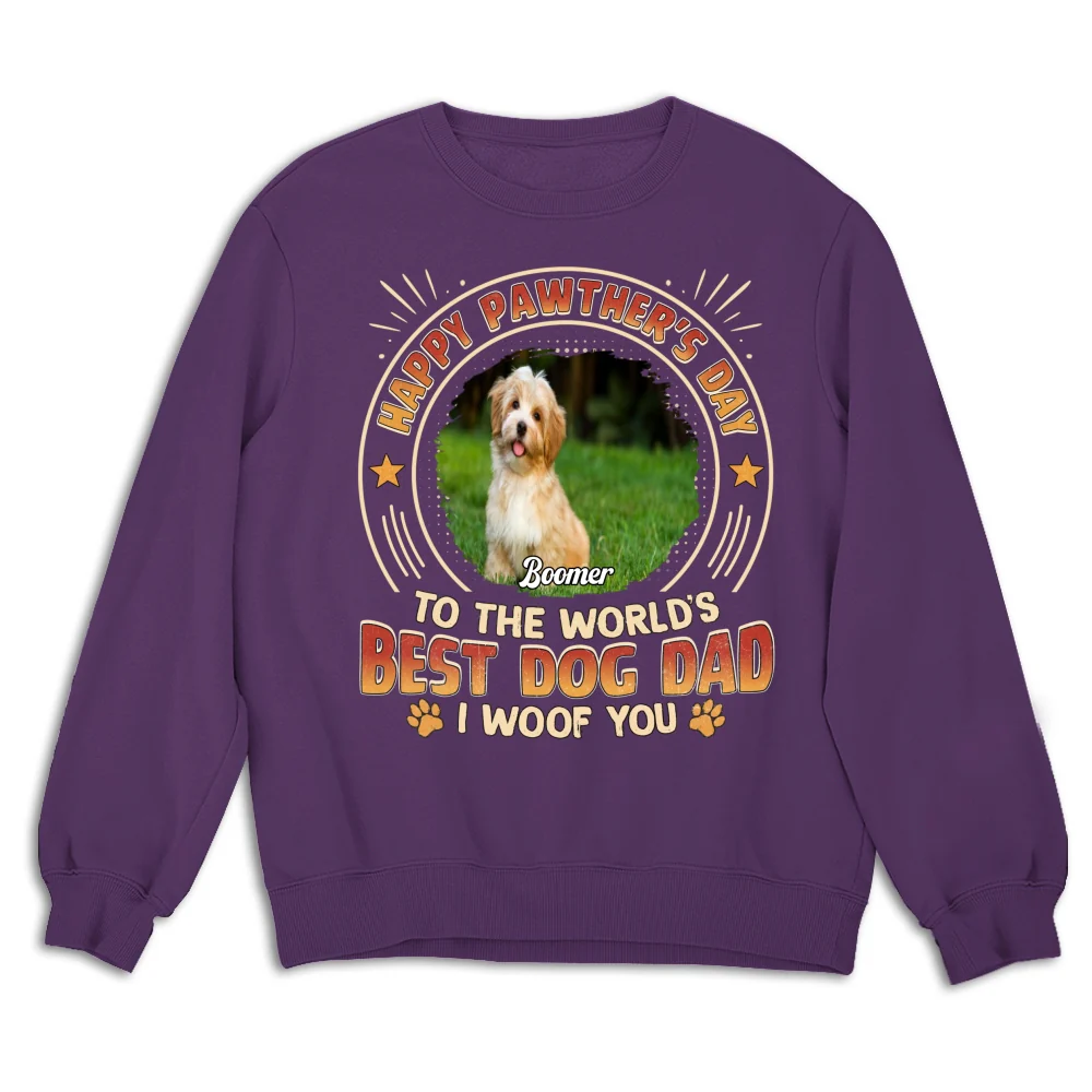Pawther Day With Dog Dad Photo - Personalized Custom Shirt - Image 15