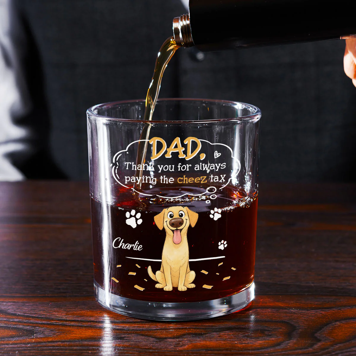 Paying It All - Personalized Custom Whiskey Glass - Image 2