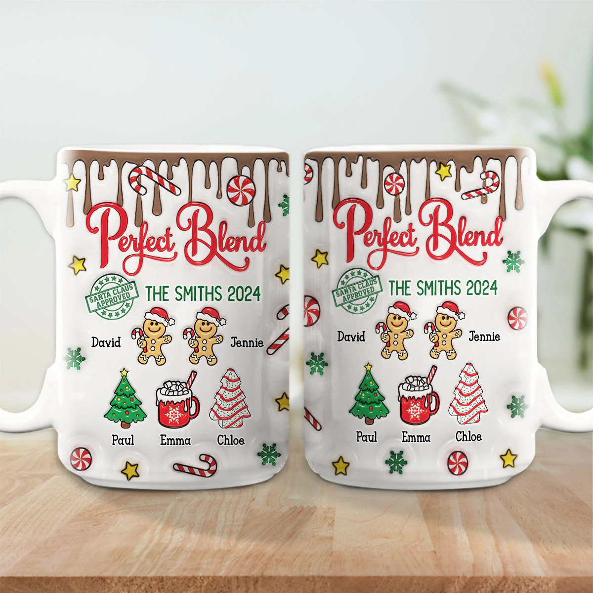 Perfect Blend - Personalized Custom 3D Inflated Effect Coffee Mug - Image 3