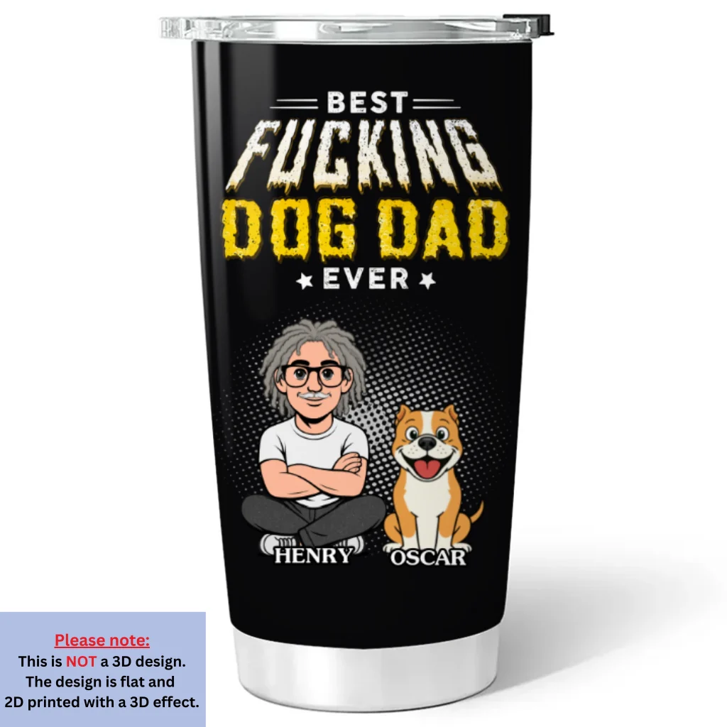 Pets Dad Champion - Personalized Custom Tumbler - Image 6