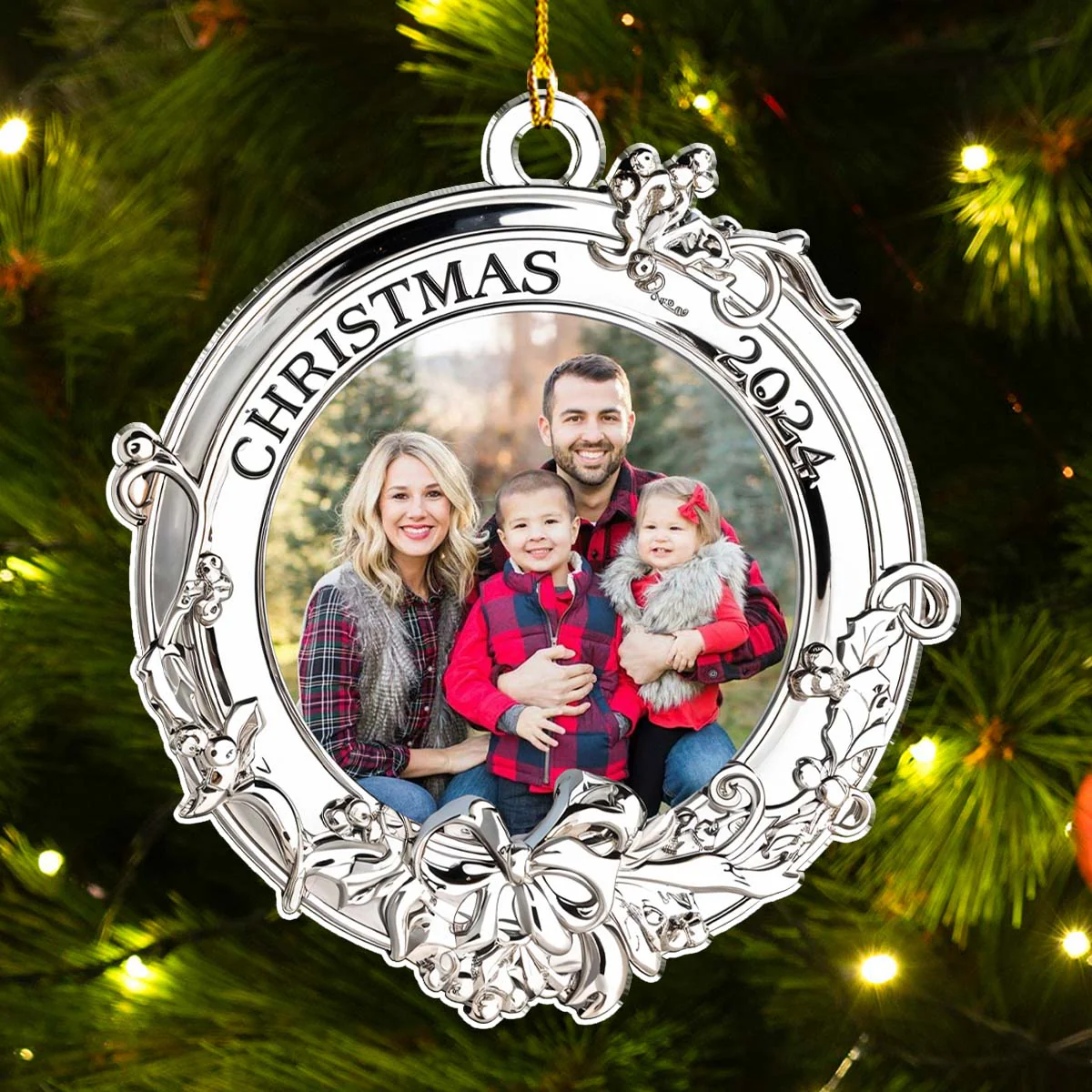 Picture Ornament For Christmas - Personalized Custom Acrylic Ornament - Image 2