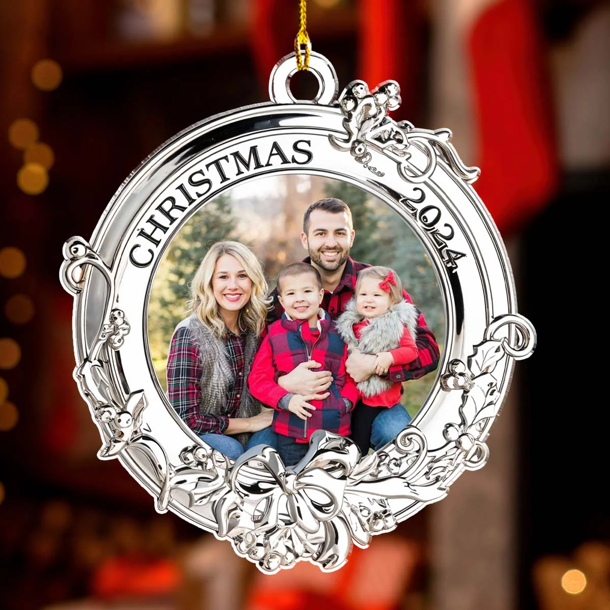 Picture Ornament For Christmas - Personalized Custom Acrylic Ornament - Image 3