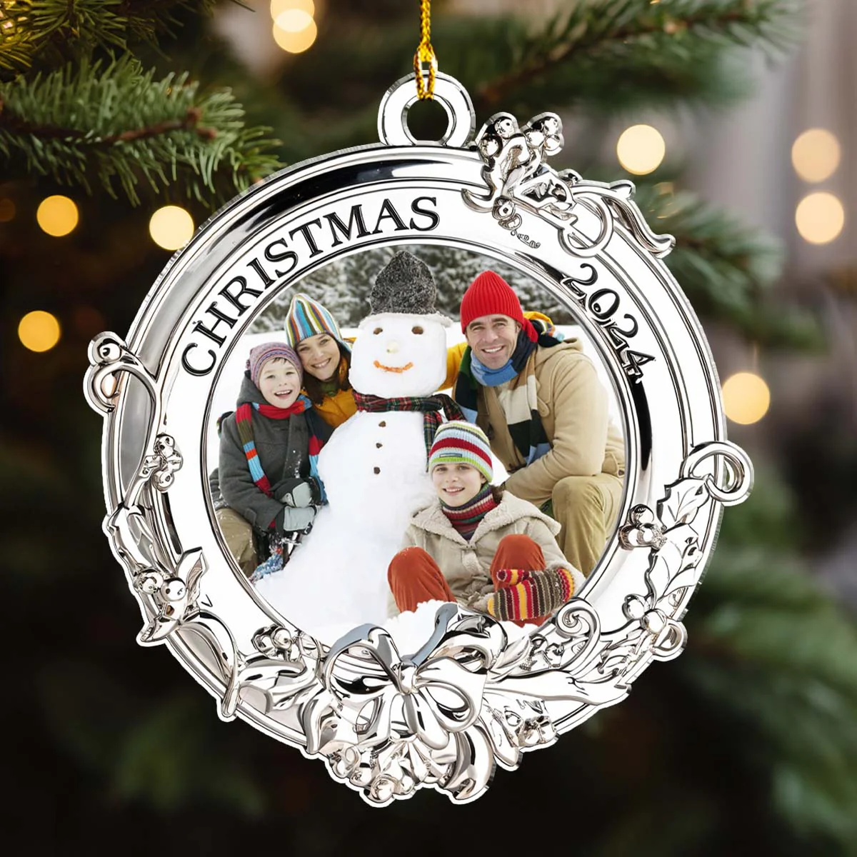 Picture Ornament For Christmas - Personalized Custom Acrylic Ornament - Image 5