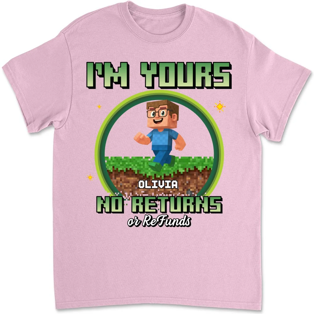 Pixelated Love For Dad - Personalized Custom Shirt - Image 10