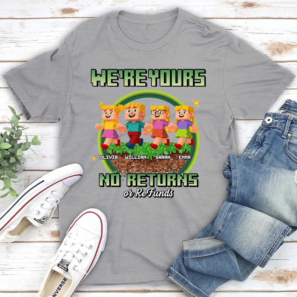 Pixelated Love For Dad - Personalized Custom Shirt - Image 2