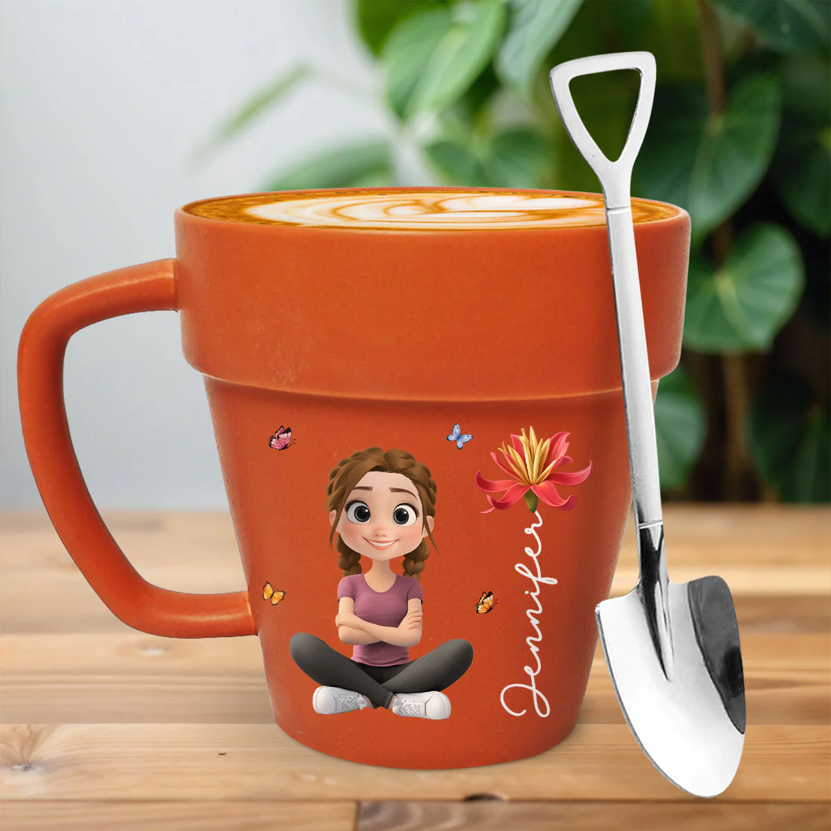 Plant Girl - Personalized Custom Plant Pot Mug - Image 2