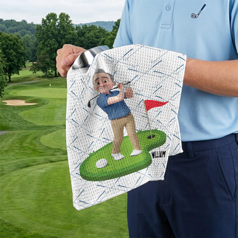 Playful Golf - Personalized Custom Golf Towel - Image 5